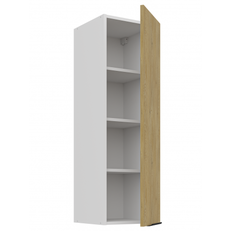 Szafka kuchenna wisząca 30 cm wysoka CREMA dąb cremona / biały mat 30 G-108 1F